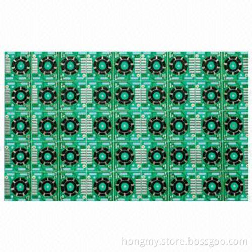 Double-sided Carbon Printed FR4 Green Soldermask PCB with 1.6mm Board Thickness